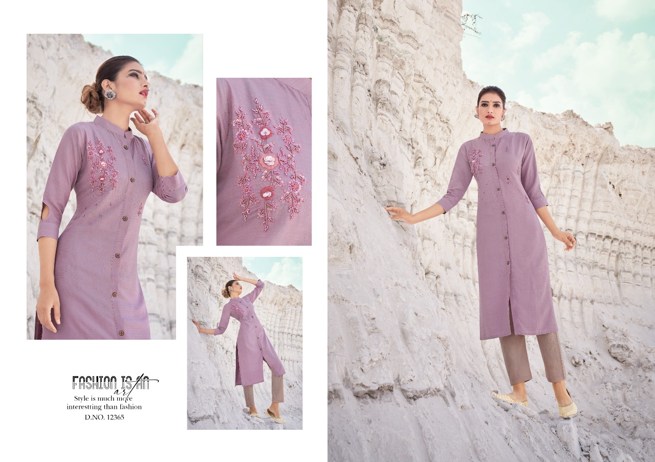 Kalaroop Omega Rayon Designer Kurti Catalog