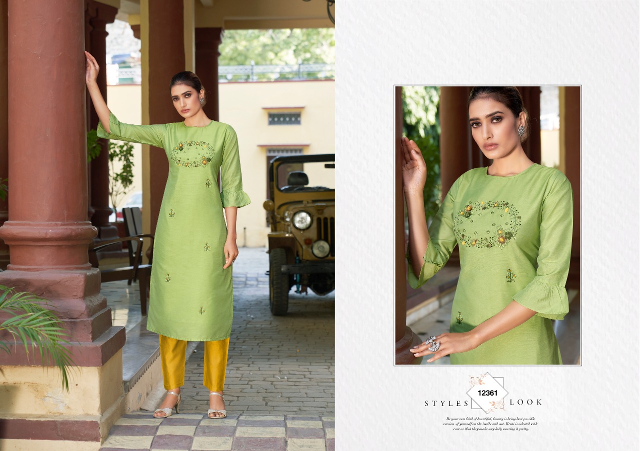 Kalaroop Ruhani Silk Designer Festive Wear Kurti Catalog