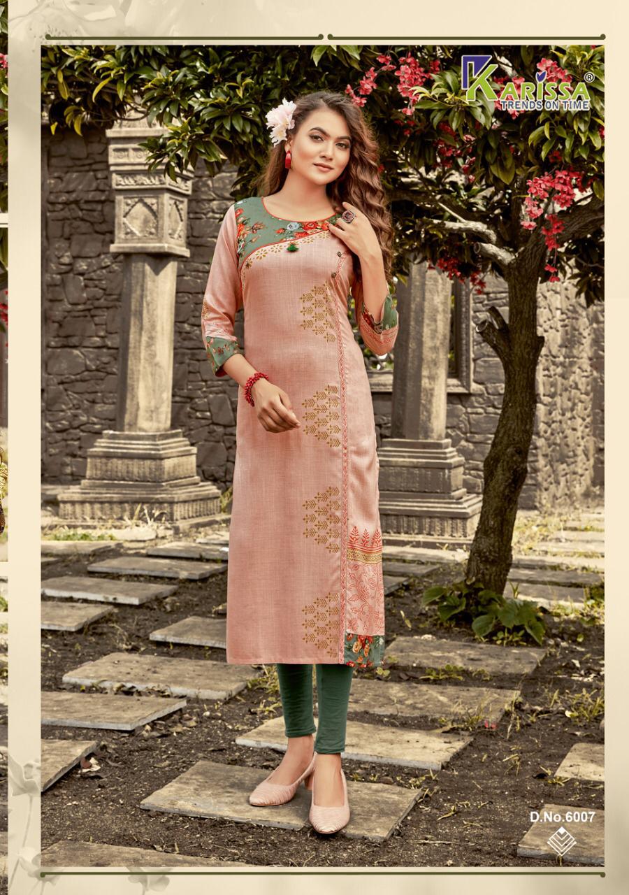 Karissa Rich Girl  Vol 6 Rayon Designer Kurti Catalog