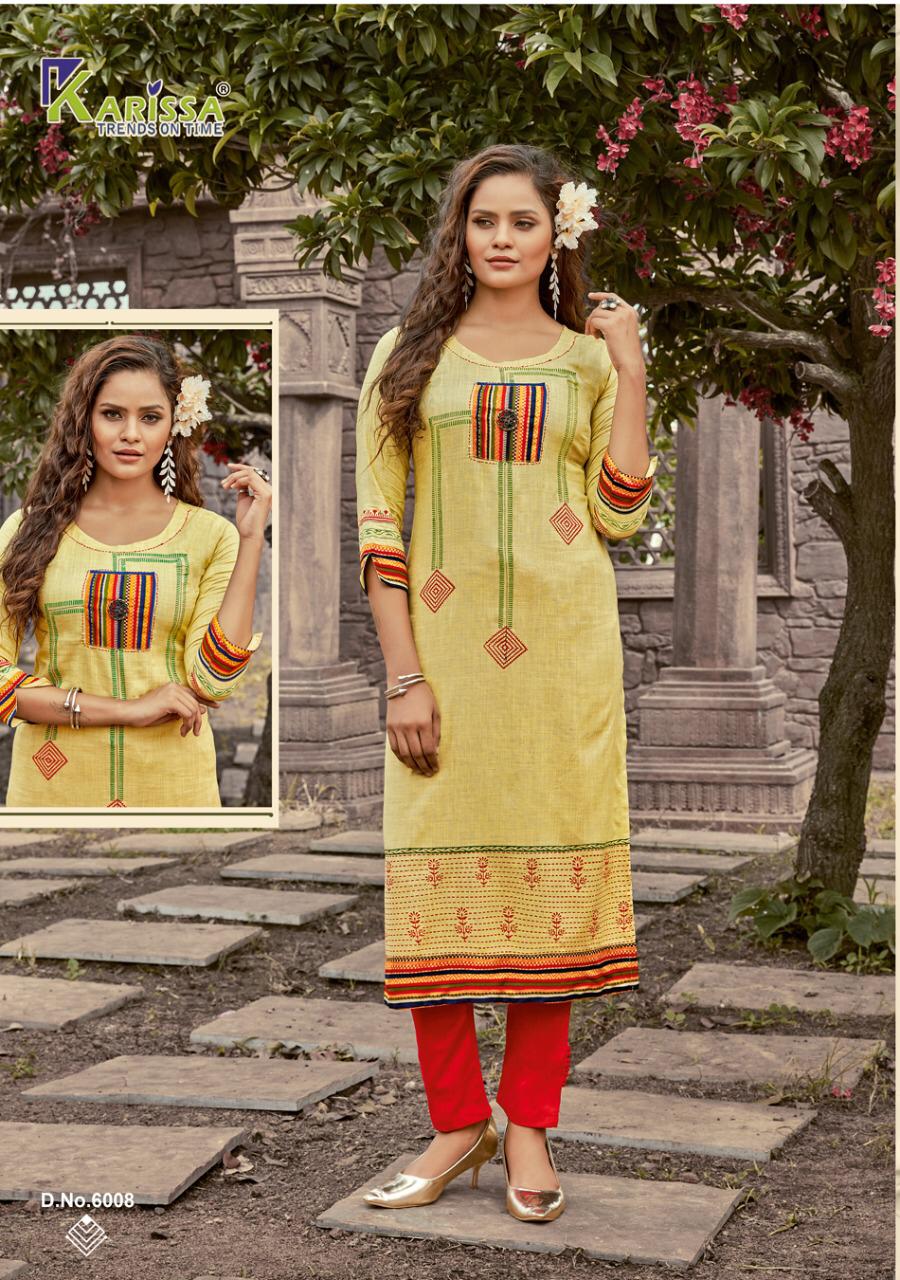 Karissa Rich Girl  Vol 6 Rayon Designer Kurti Catalog