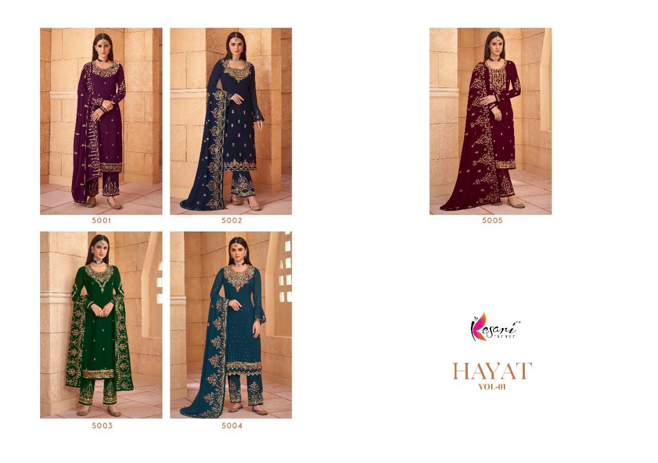Kesari Hayat Vol  1 Festive Wear Embroidery Salwar Kameez Catalog
