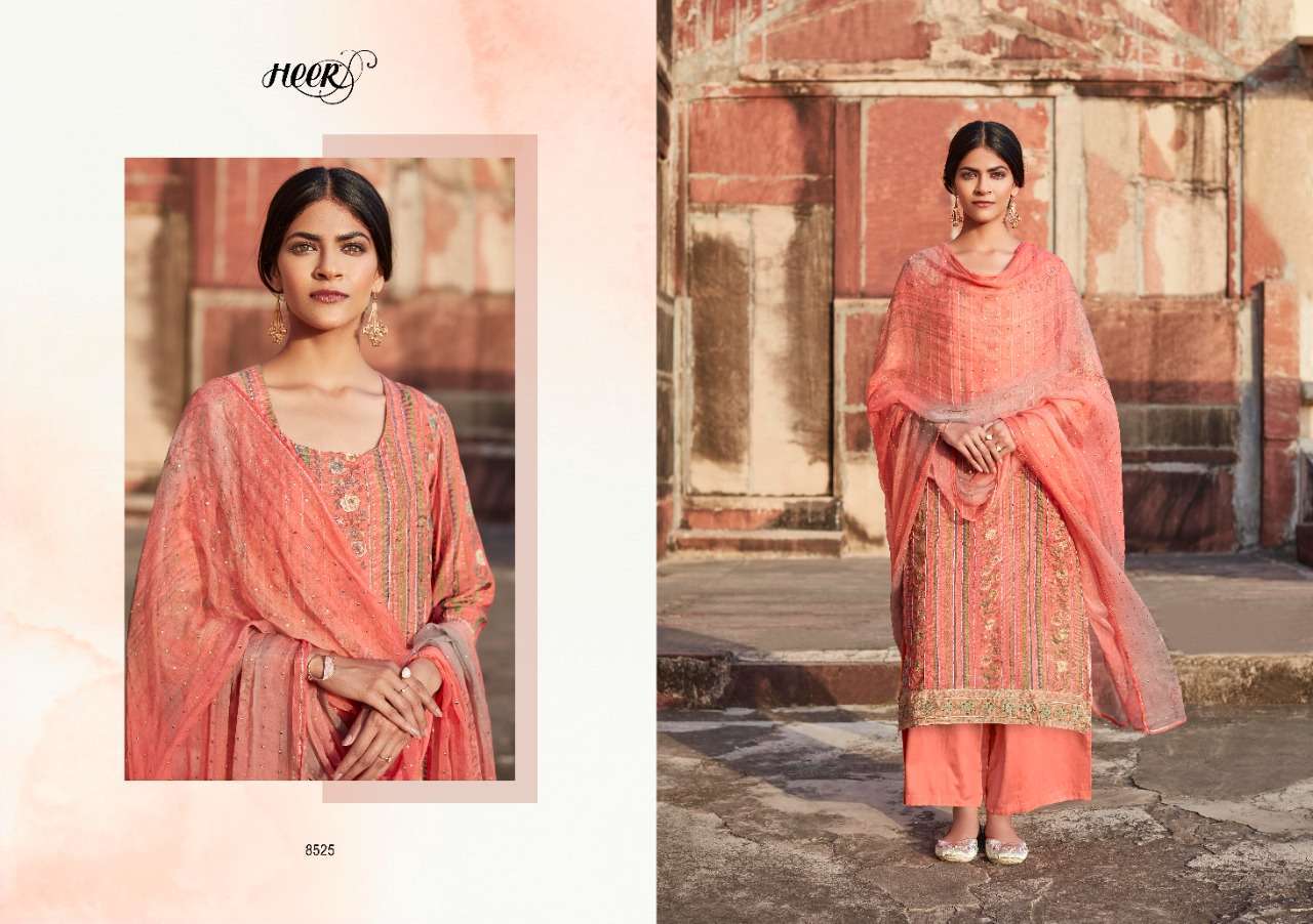 Kimora Heer Vol 96 Kinari Pure Cotton Satin Digital Print Salwar  Suits  Catalog