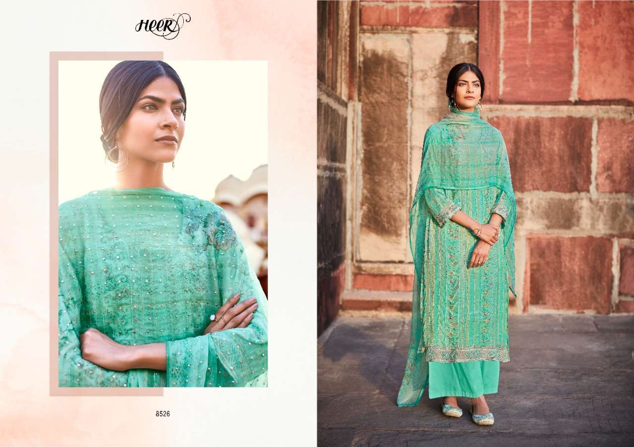 Kimora Heer Vol 96 Kinari Pure Cotton Satin Digital Print Salwar  Suits  Catalog