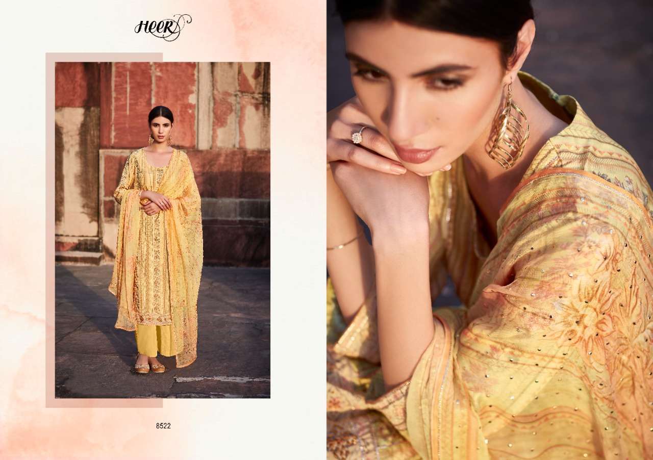 Kimora Heer Vol 96 Kinari Pure Cotton Satin Digital Print Salwar  Suits  Catalog