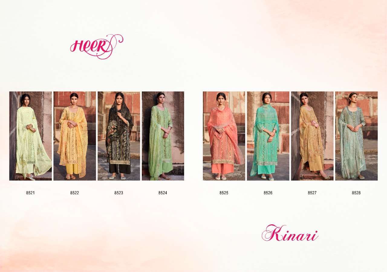 Kimora Heer Vol 96 Kinari Pure Cotton Satin Digital Print Salwar  Suits  Catalog