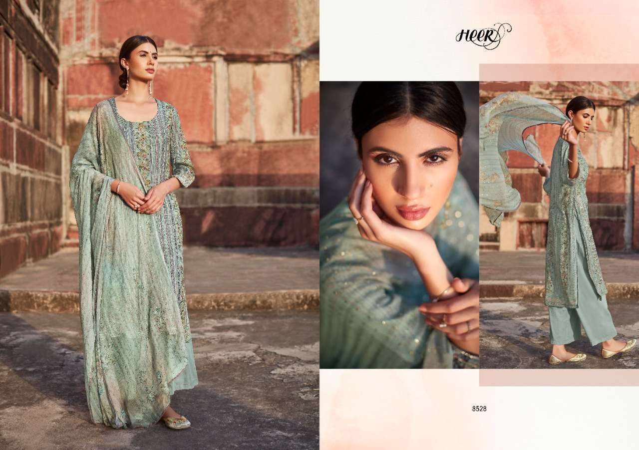 Kimora Heer Vol 96 Kinari Pure Cotton Satin Digital Print Salwar  Suits  Catalog