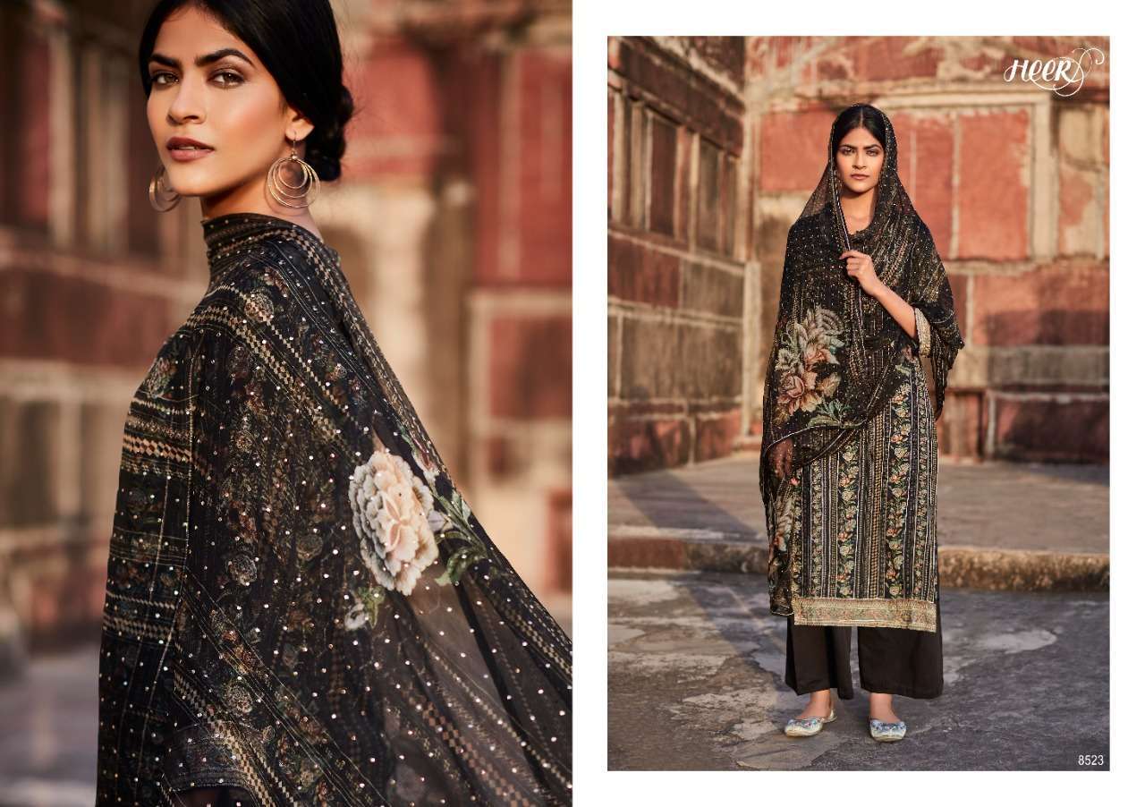 Kimora Heer Vol 96 Kinari Pure Cotton Satin Digital Print Salwar  Suits  Catalog