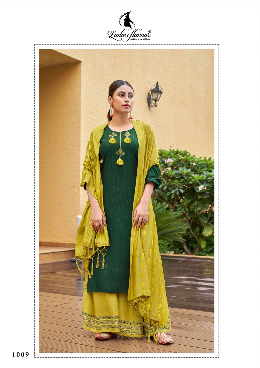 Ladies Flavours  Ruhana  Vol 2 Rayon Fancy Embroidery Ready-made Kurti Catalog
