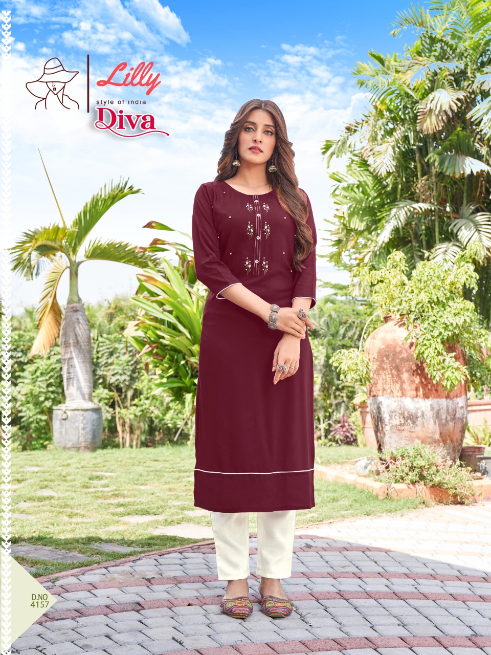 Lilly Diva Rayon Fancy Kurti Catalog