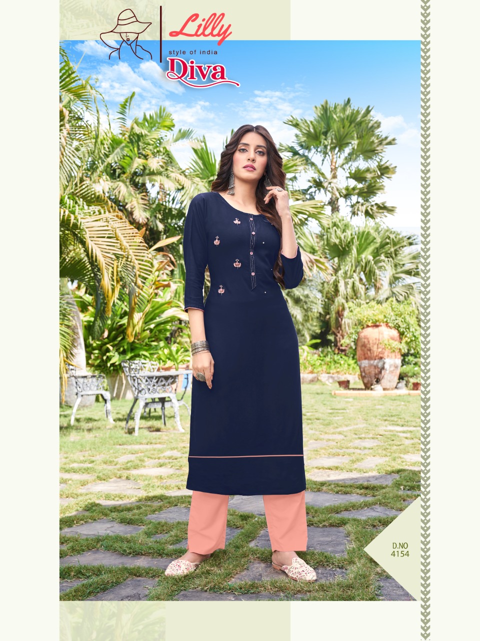 Lilly Diva Rayon Fancy Kurti Catalog