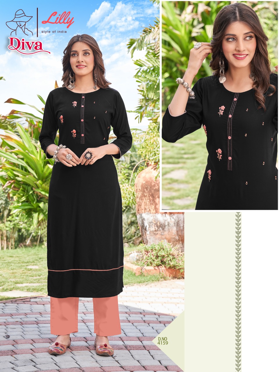 Lilly Diva Rayon Fancy Kurti Catalog