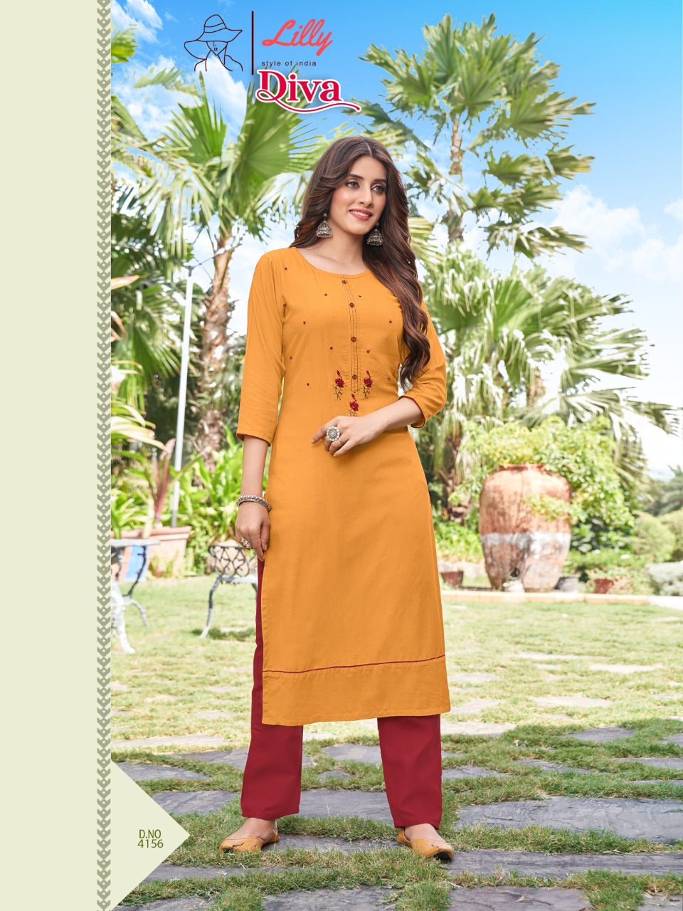 Lilly Diva Rayon Fancy Kurti Catalog