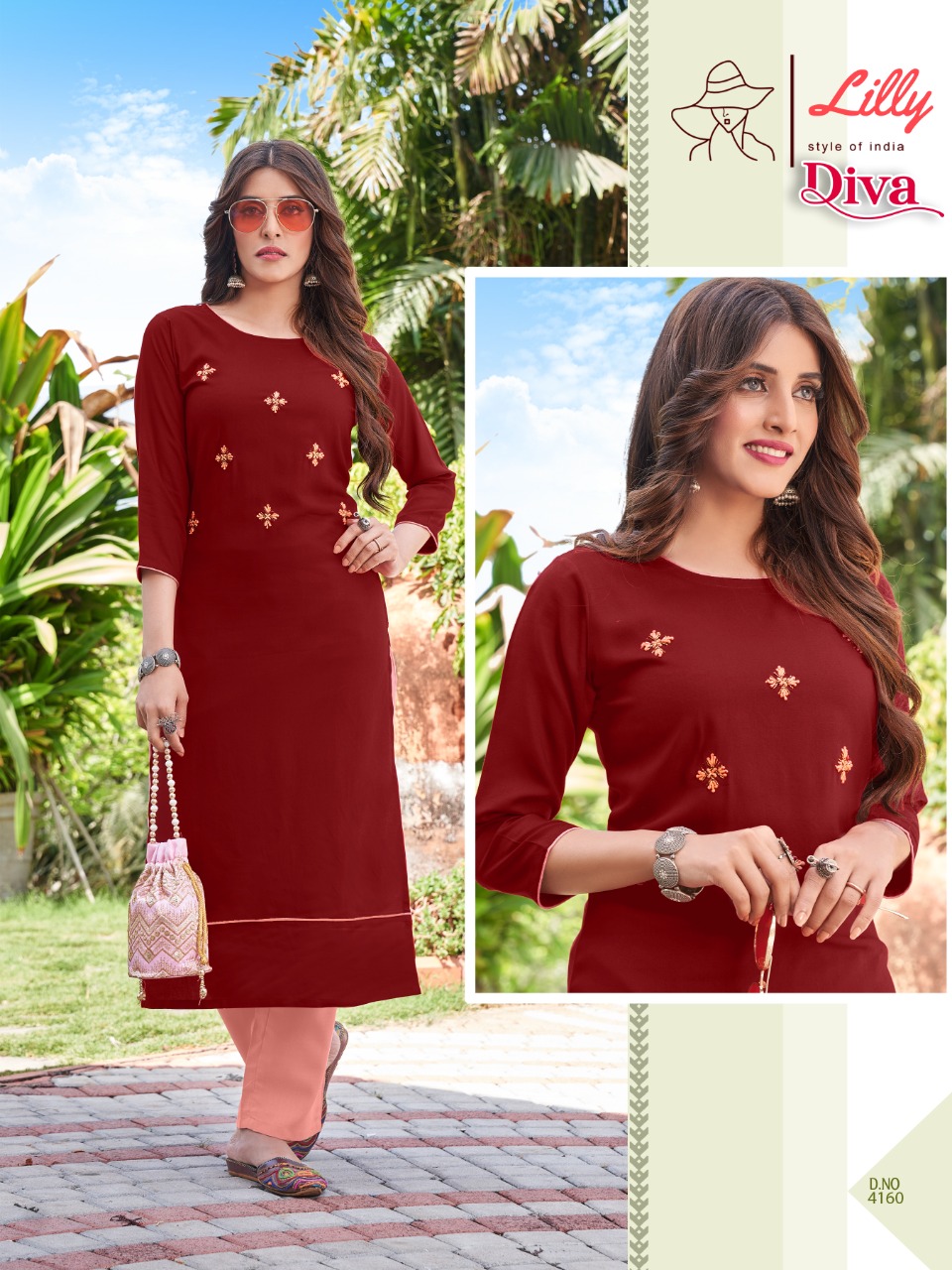 Lilly Diva Rayon Fancy Kurti Catalog