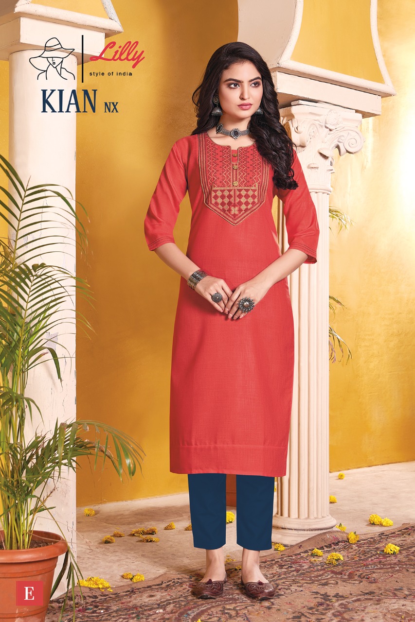 Lilly Kian Nx Fancy Cotton Kurtis  Catalog