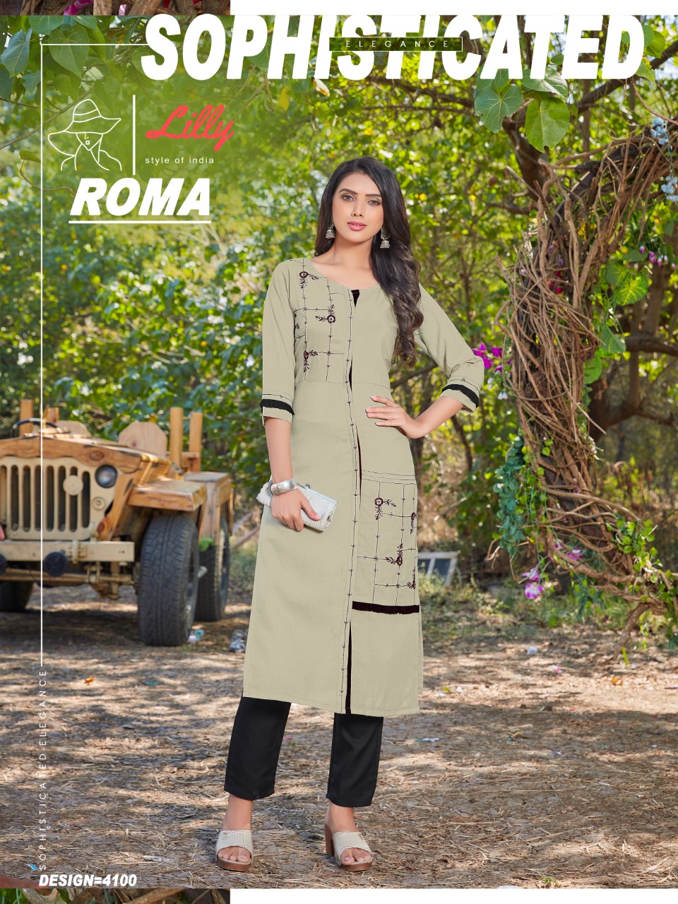 Lilly Roma Fancy Cotton Embroidery Kurti Catalog