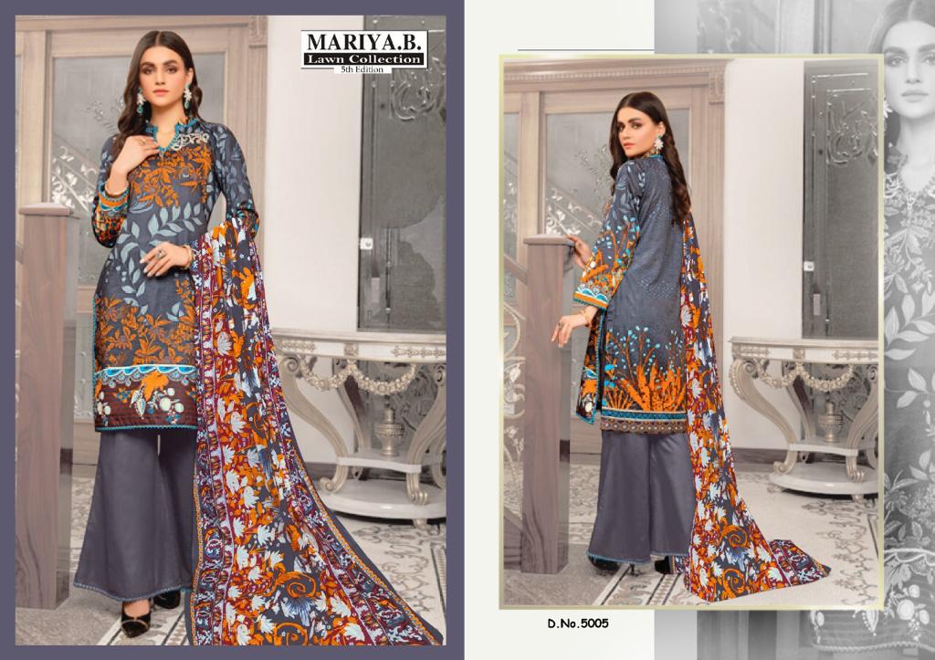 Mariya B Vol  5 Karachi Cotton Dress Material Catalog