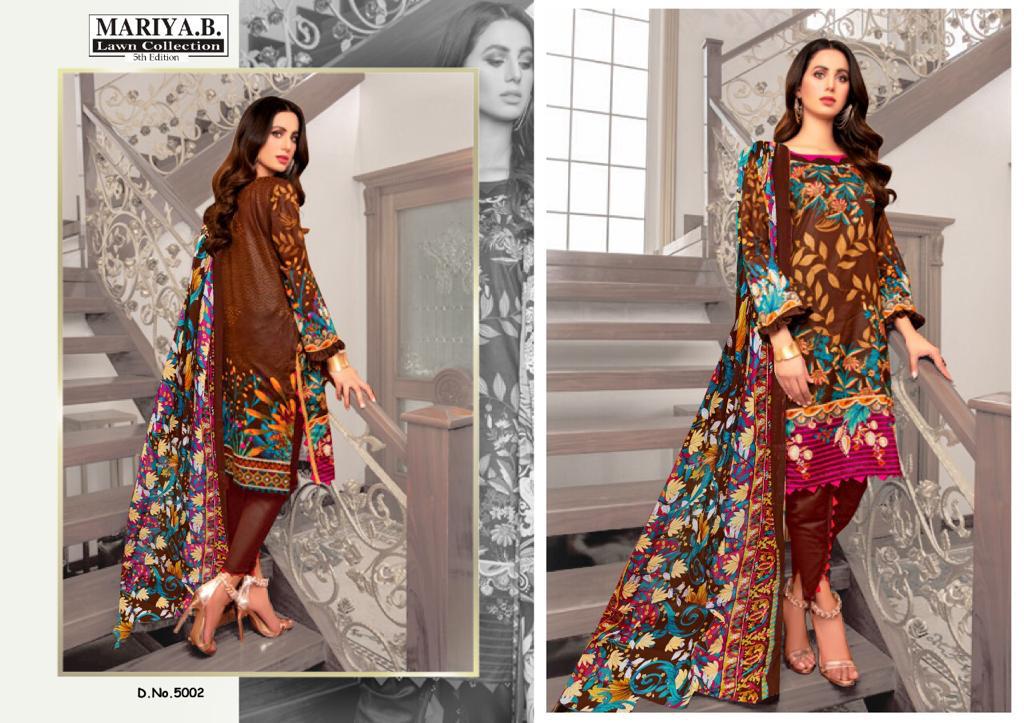 Mariya B Vol  5 Karachi Cotton Dress Material Catalog