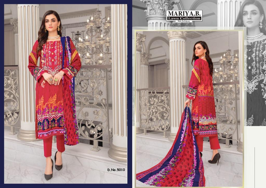 Mariya B Vol  5 Karachi Cotton Dress Material Catalog