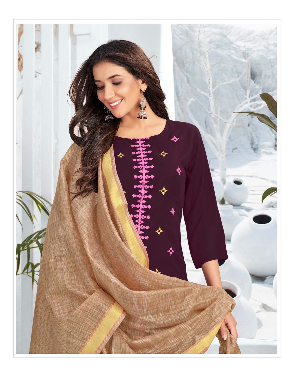 Nari Vol-12 Rijya Trends Kurti With Dupatta