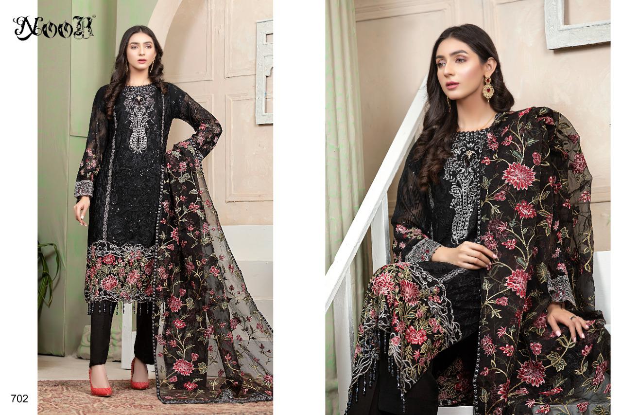Noor Ramsha Vol 3 Georgette With Heavy Embroidery Pakistani Suits Catalog