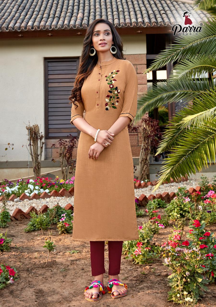 Parra Studio  Kasturi Vol  1 Fancy Embroidery Kurti Catalog