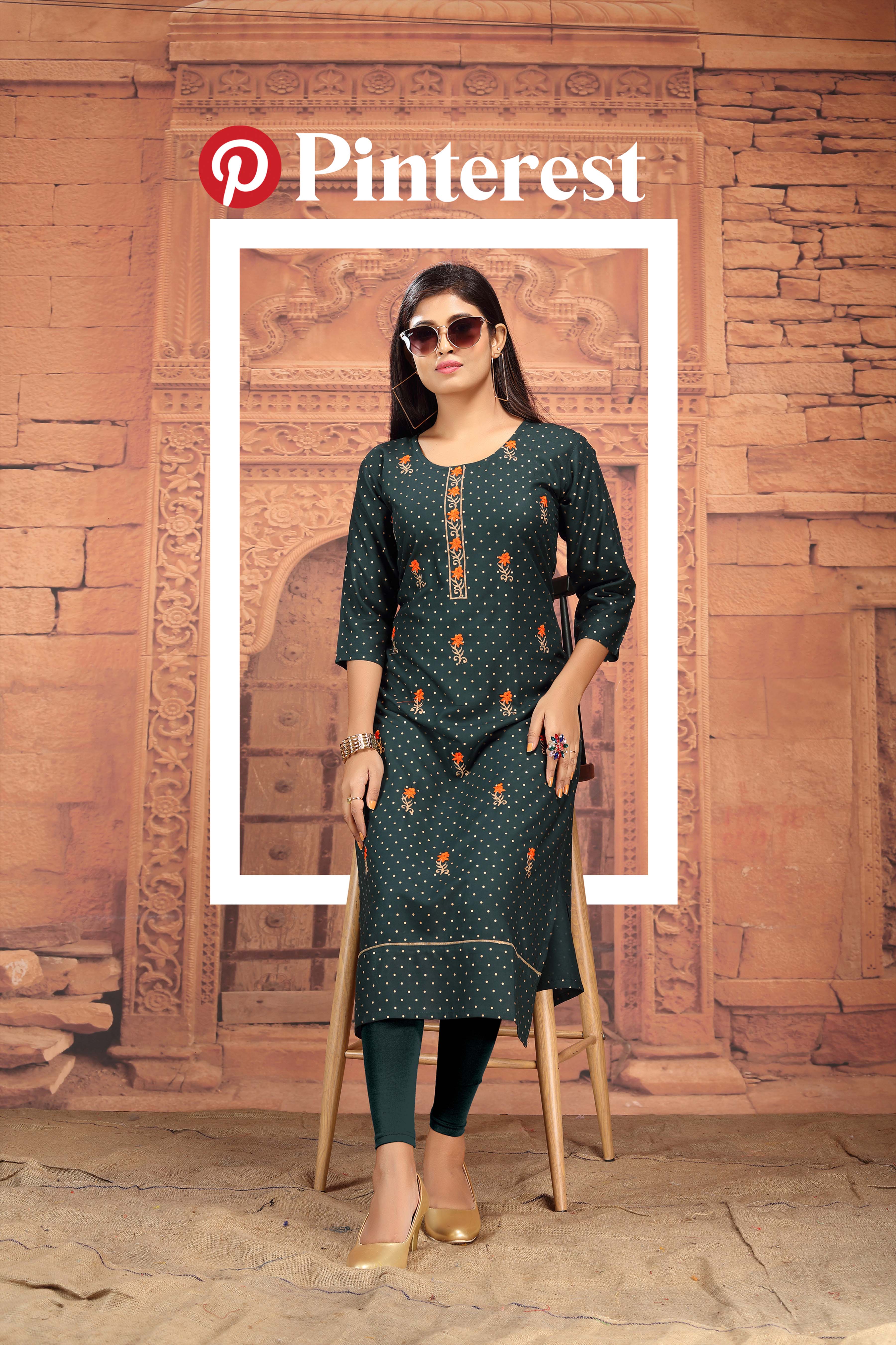 Printed Cotton A Line Kurta Set in Yellow | Lace dress design, Cotton kurti  designs, Simple kurta designs