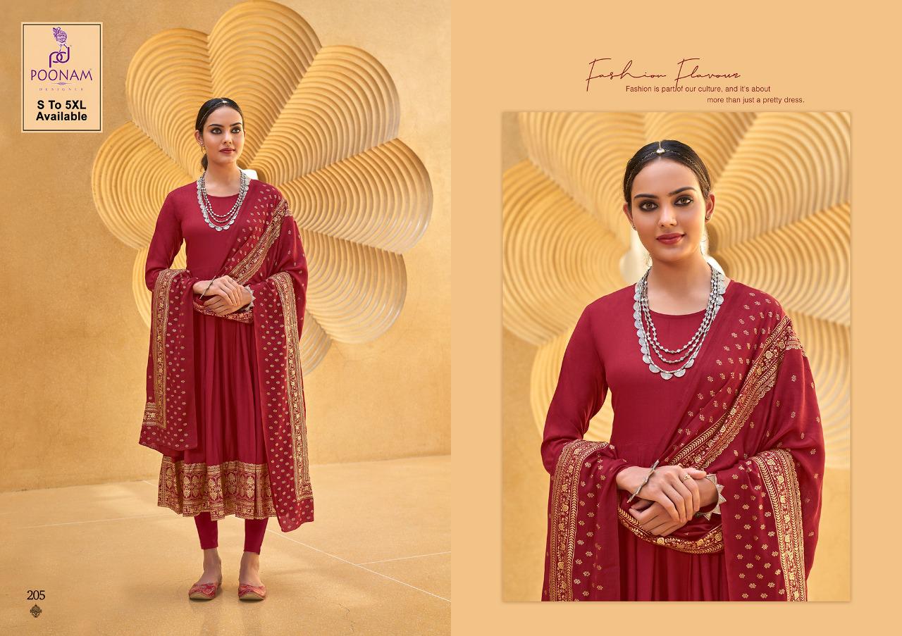 Poonam Kiasa Vol 2 Festive Wear Gown With Dupatta Catalog