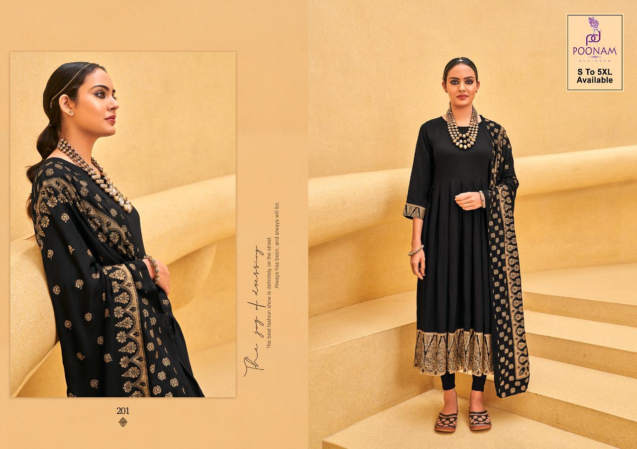 Poonam Kiasa Vol 2 Festive Wear Gown With Dupatta Catalog
