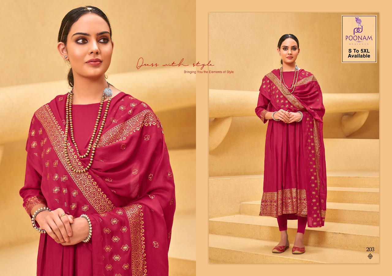 Poonam Kiasa Vol 2 Festive Wear Gown With Dupatta Catalog
