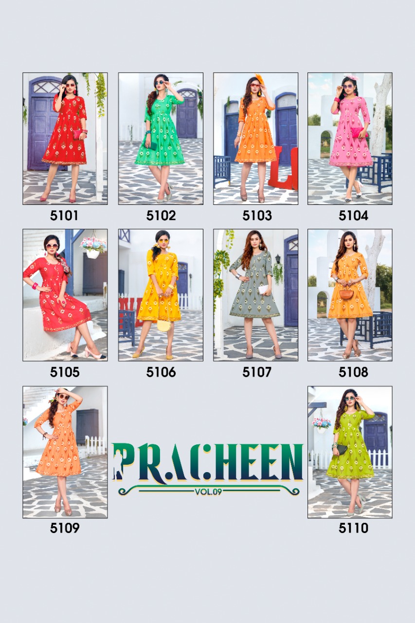 Pracheen  Vol 9 Buy Printed Kurtis For Women Online In India