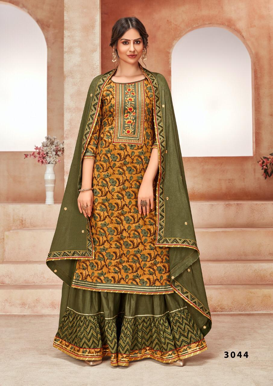 Rangoon Naira Exclusive Embroidery Work Ready Made Catalog