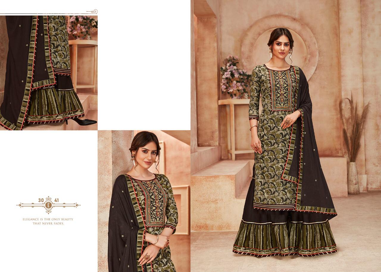 Rangoon Naira Exclusive Embroidery Work Ready Made Catalog