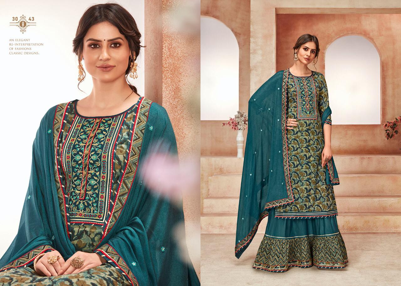 Rangoon Naira Exclusive Embroidery Work Ready Made Catalog