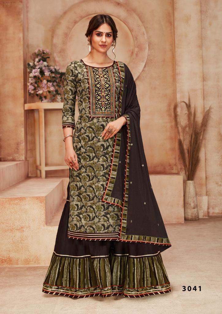 Rangoon Naira Exclusive Embroidery Work Ready Made Catalog