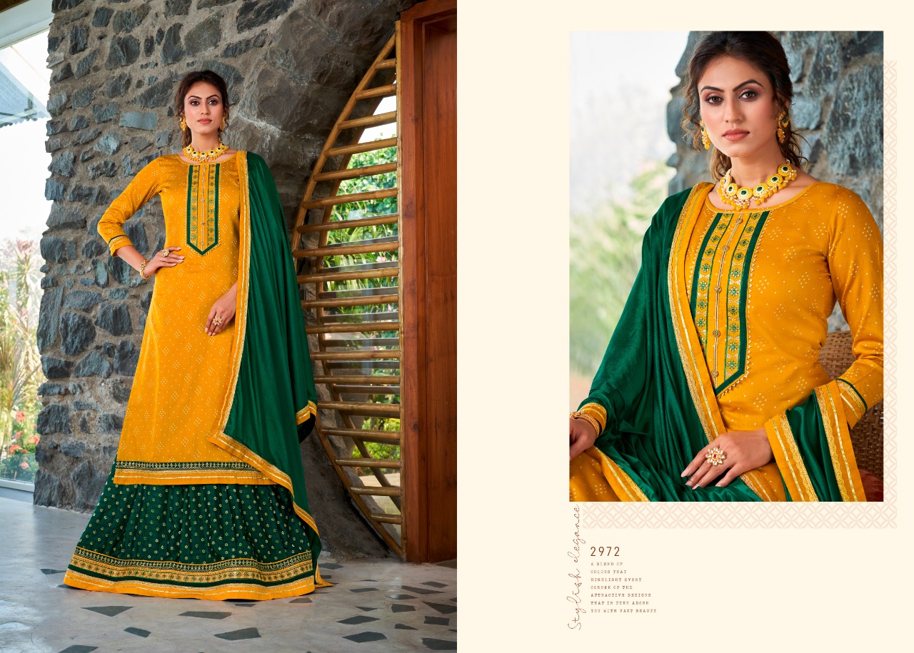 Rangoon Red Cherry Vol  2 Silk Ethnic Wear Bandhani Print Salwar Suits Catalog