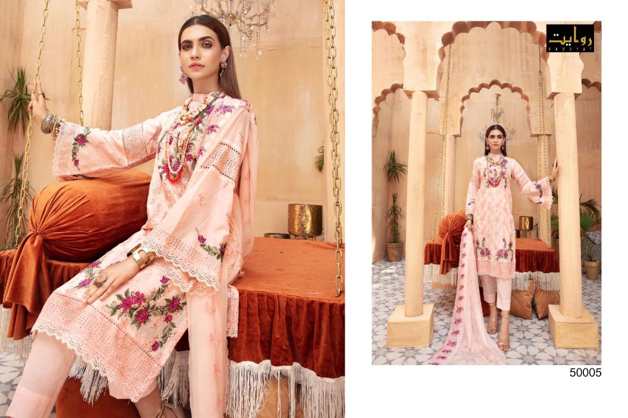 Rawayat Afrozeh Vol  3 Designer Georgette Embroidery Pakistani Salwar Suits Catlog