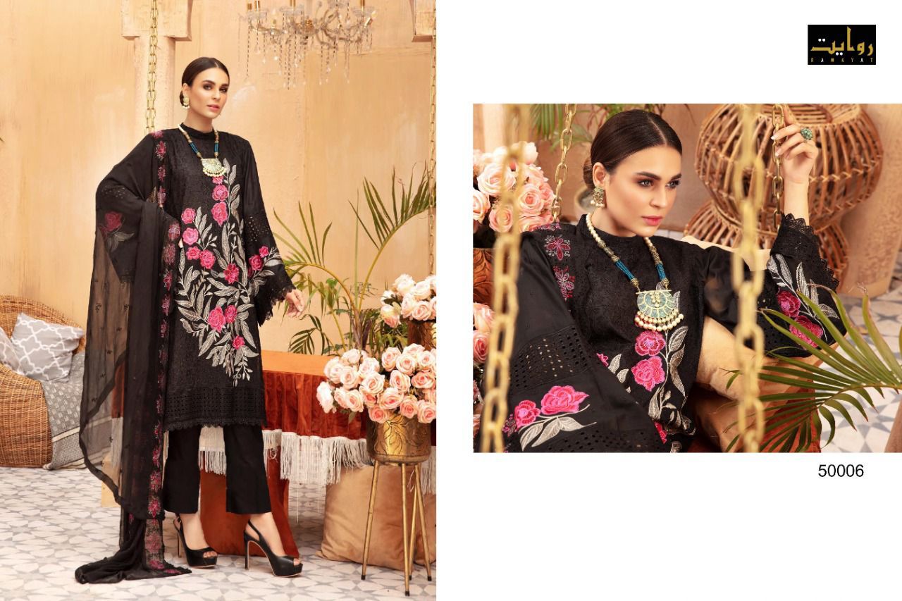 Rawayat Afrozeh Vol  3 Designer Georgette Embroidery Pakistani Salwar Suits Catlog