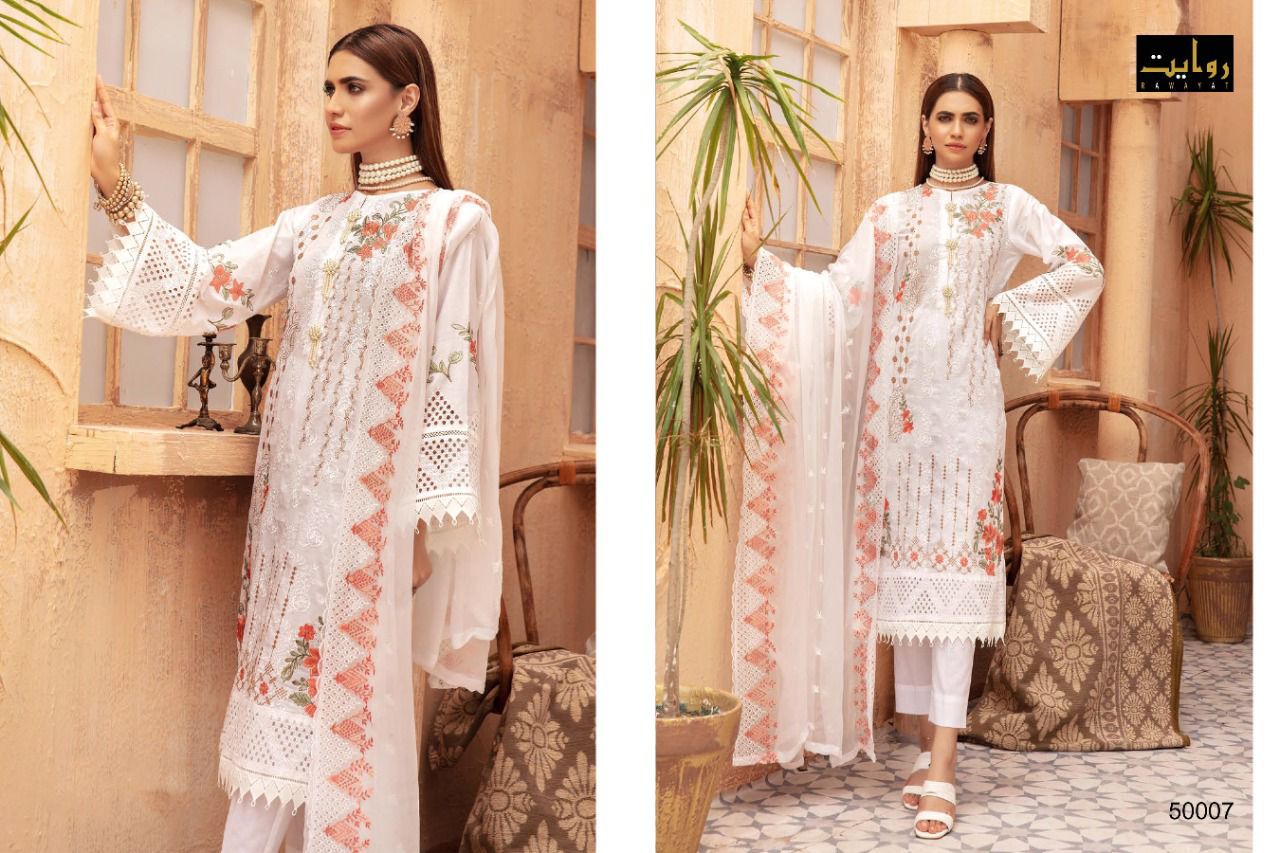 Rawayat Afrozeh Vol  3 Designer Georgette Embroidery Pakistani Salwar Suits Catlog
