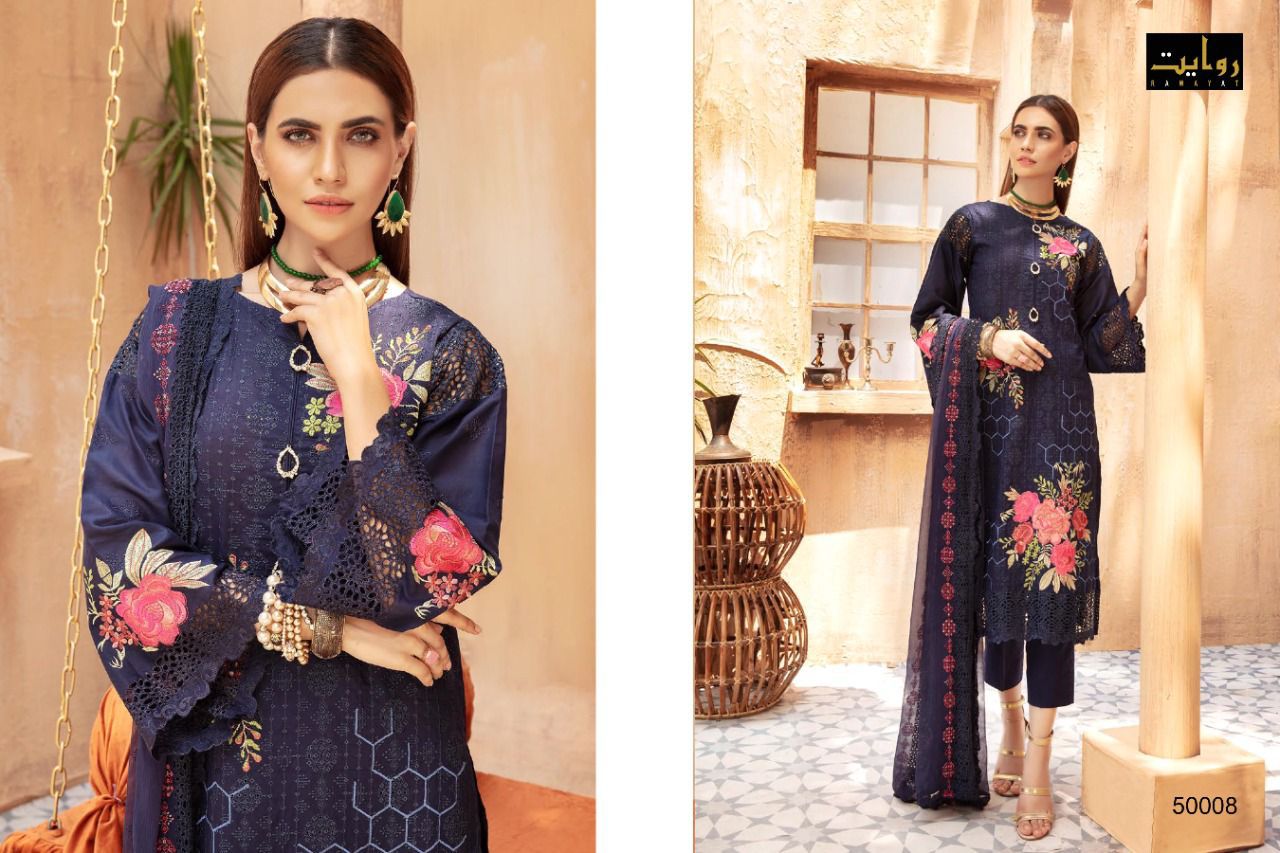 Rawayat Afrozeh Vol  3 Designer Georgette Embroidery Pakistani Salwar Suits Catlog