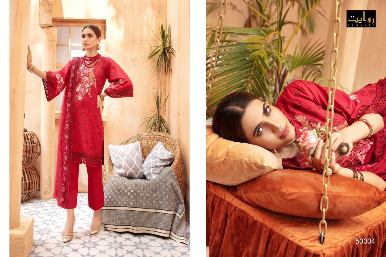 Rawayat Afrozeh Vol  3 Designer Georgette Embroidery Pakistani Salwar Suits Catlog
