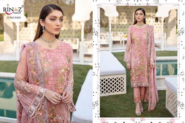 Rinaz Ramsha Hits Designer Georgette Embroidery Pakistani Salwar Suits Catalog