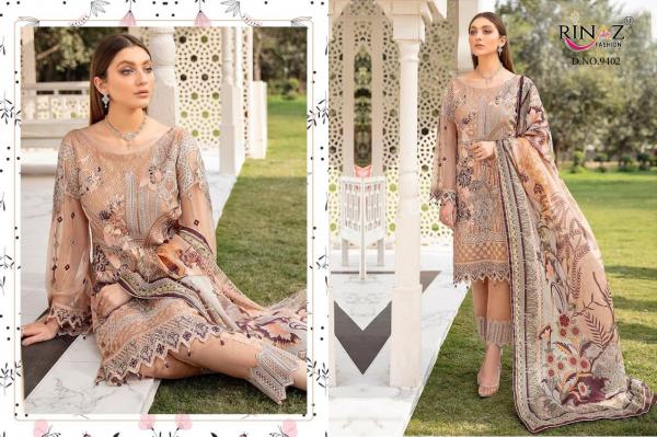 Rinaz Ramsha Hits Designer Georgette Embroidery Pakistani Salwar Suits Catalog