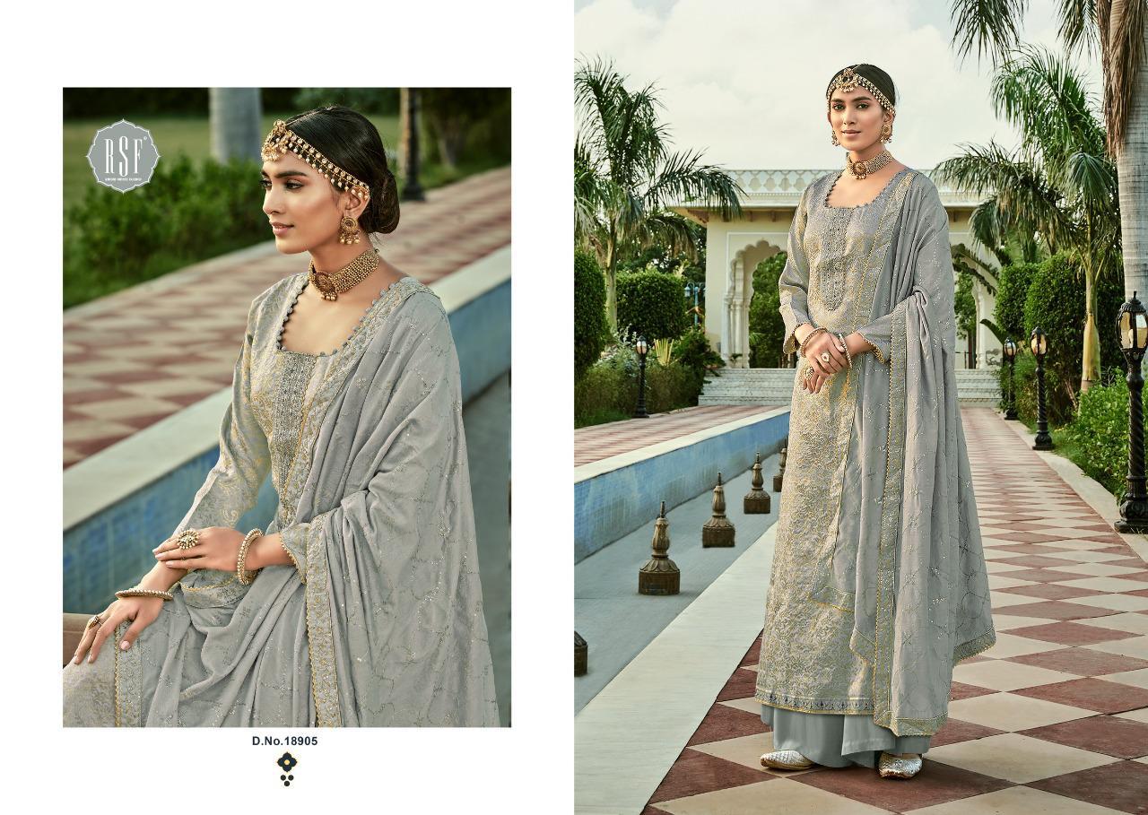 Rsf Swag Vol 7 Beauty Of Jacquard Embroidery Salwar Kameez Catalog