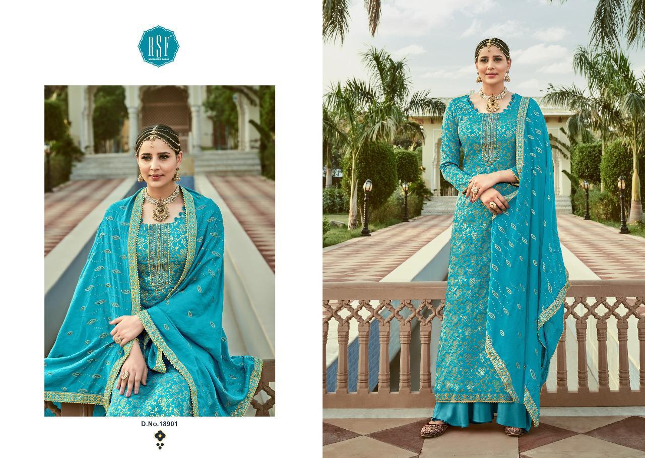 Rsf Swag Vol 7 Beauty Of Jacquard Embroidery Salwar Kameez Catalog