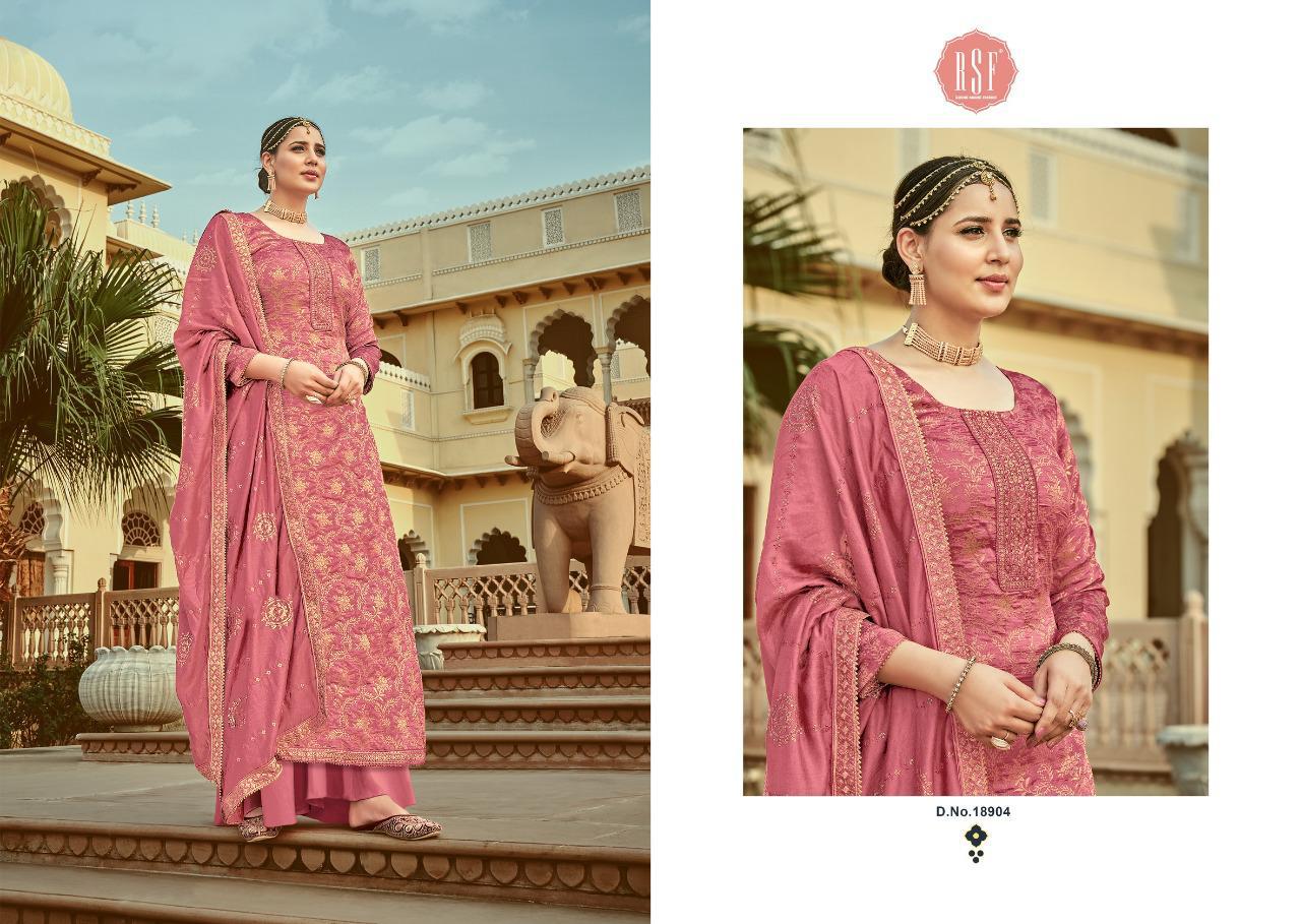 Rsf Swag Vol 7 Beauty Of Jacquard Embroidery Salwar Kameez Catalog