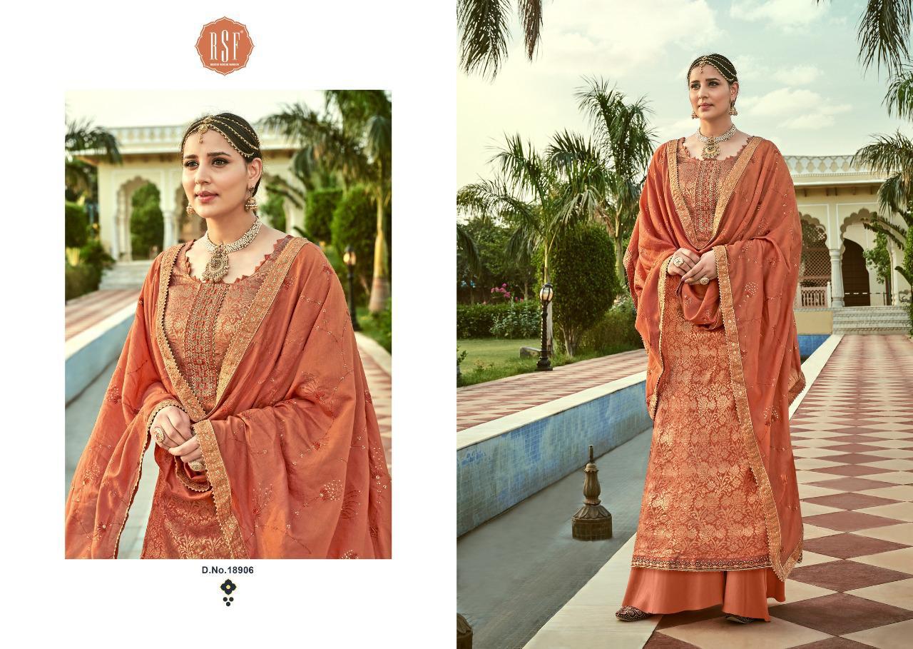 Rsf Swag Vol 7 Beauty Of Jacquard Embroidery Salwar Kameez Catalog