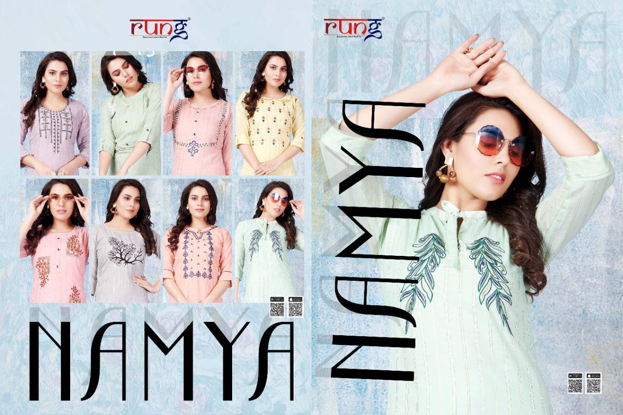 Rung Namya Ethnic Wear Designer Kurti Catalog