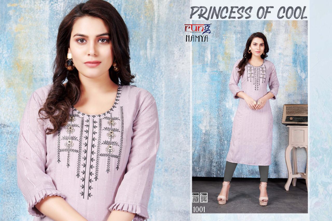 Rung Namya Ethnic Wear Designer Kurti Catalog