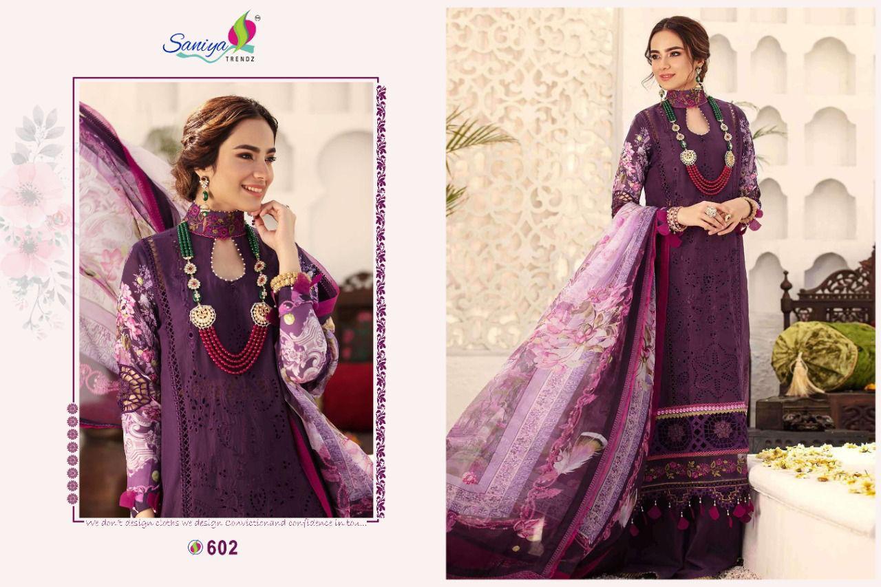 Saniya Noor Chikankari Vol  2 Designer Cotton Chikankari Pakistani Salwar Suits Catalog