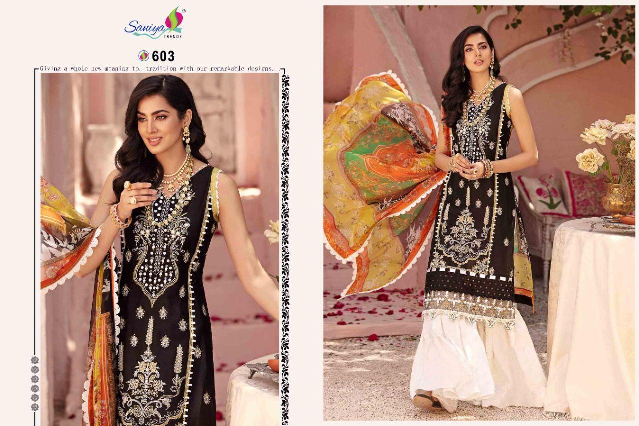 Saniya Noor Chikankari Vol  2 Designer Cotton Chikankari Pakistani Salwar Suits Catalog